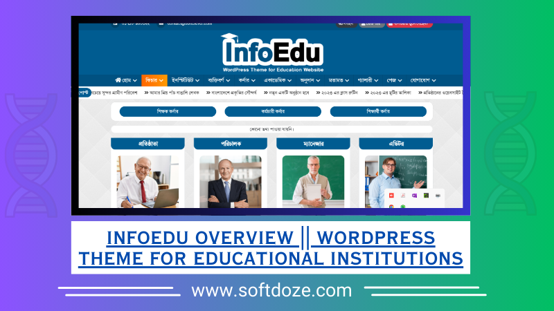 InfoEdu Overview || WordPress Theme for Educational Institutions