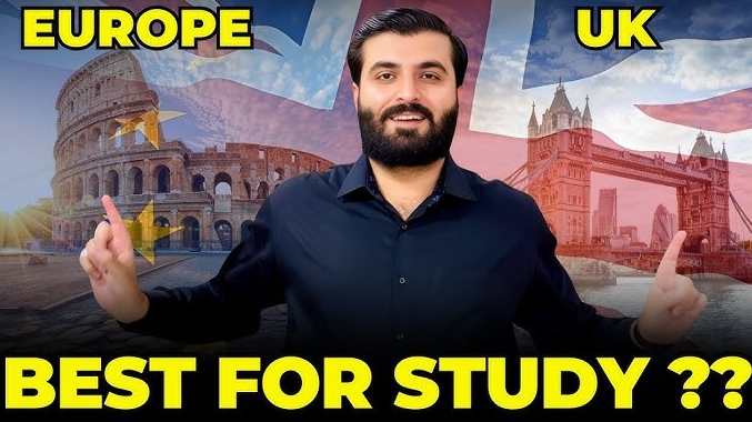 UK vs Europe for Pakistani Students: Which is Better? (Visa, Jobs, Fees) image showing main features