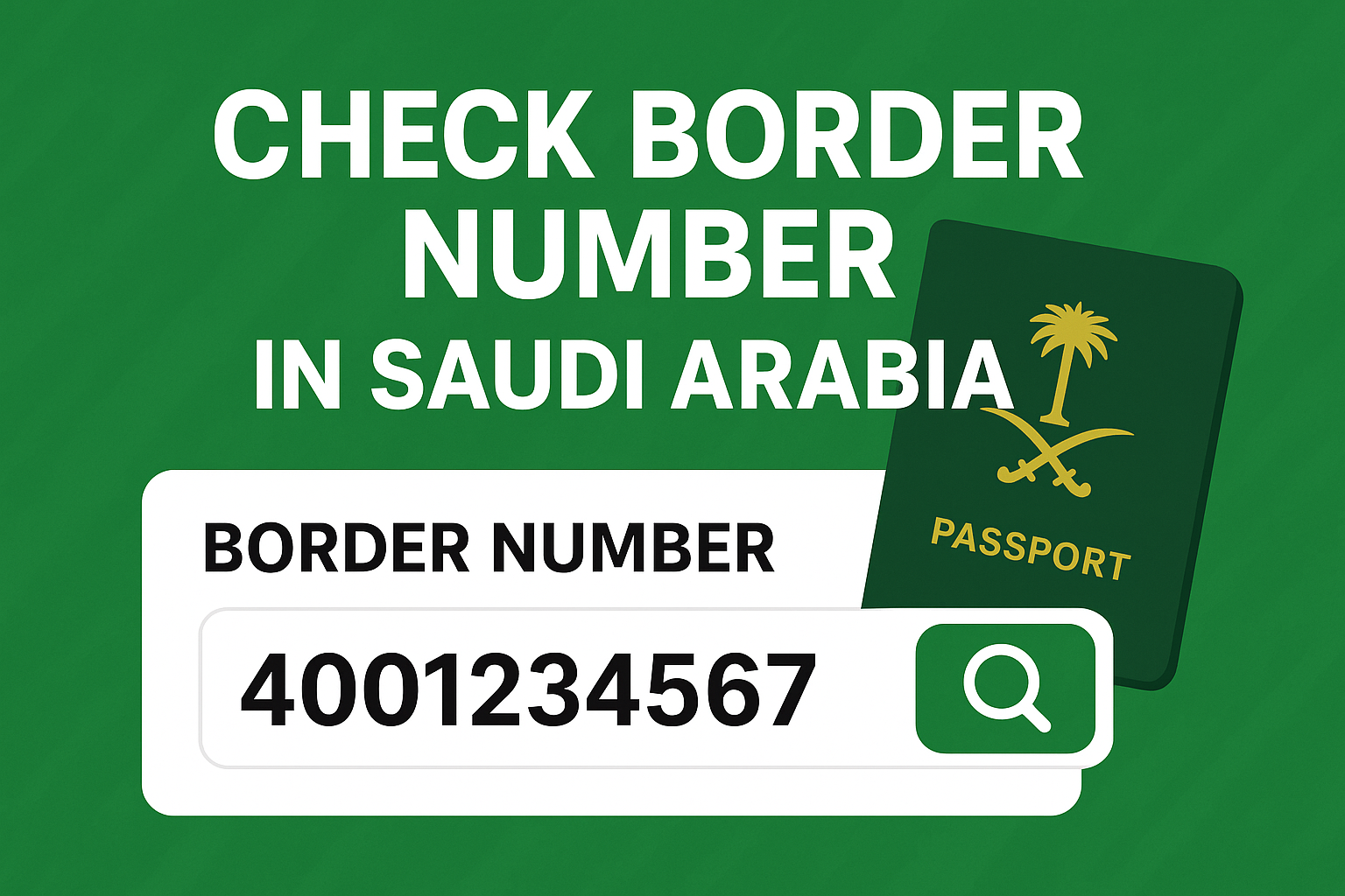Check Border Number in Saudi Arabia Online 4 Check Border Number in Saudi Arabia Online image showing main features